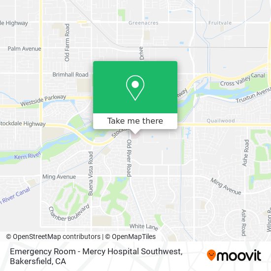 Mapa de Emergency Room - Mercy Hospital Southwest