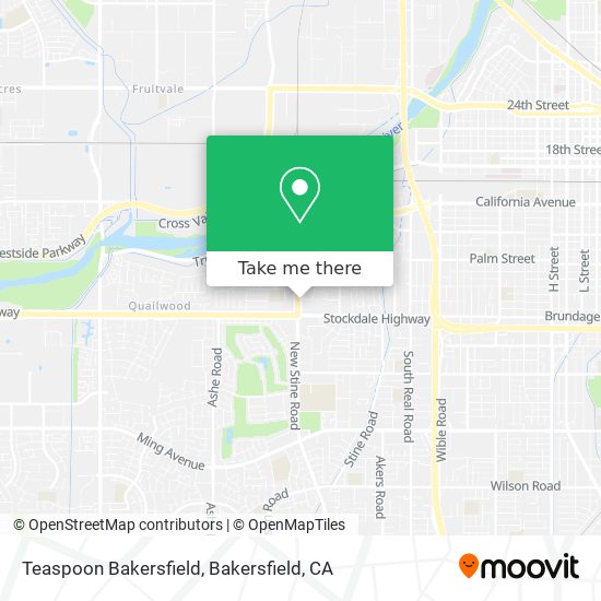 Teaspoon Bakersfield map