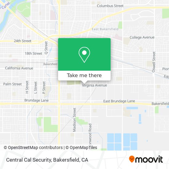 Central Cal Security map