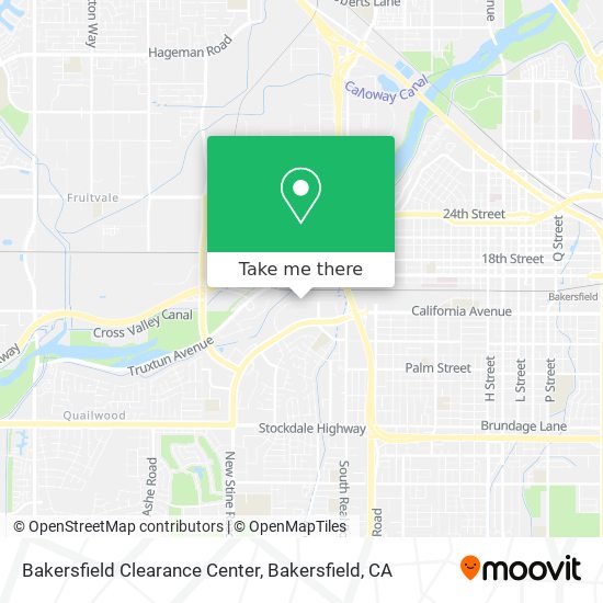 Bakersfield Clearance Center map