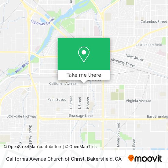 Mapa de California Avenue Church of Christ