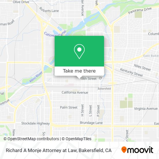 Richard A Monje Attorney at Law map