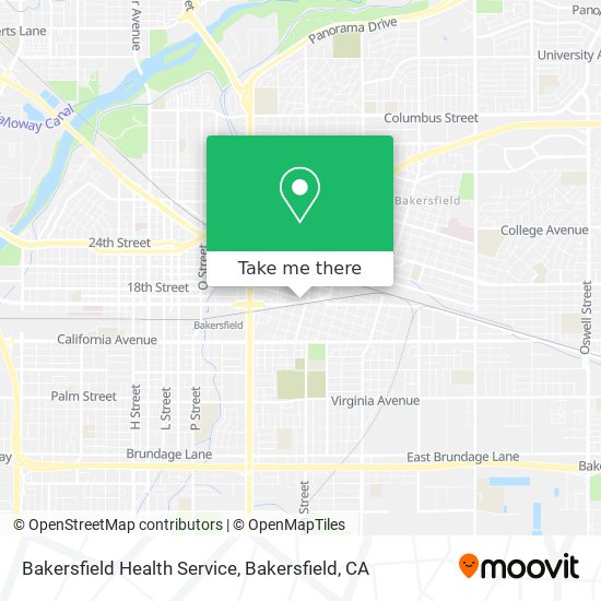 Mapa de Bakersfield Health Service