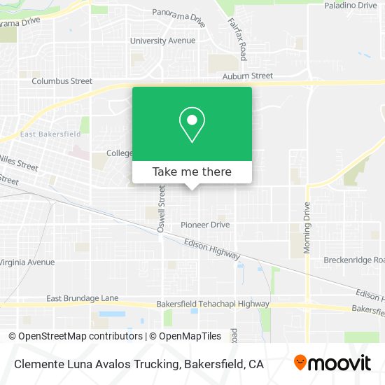 Clemente Luna Avalos Trucking map