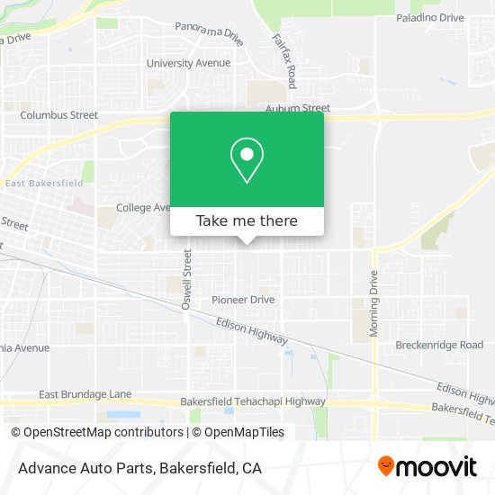 Advance Auto Parts map