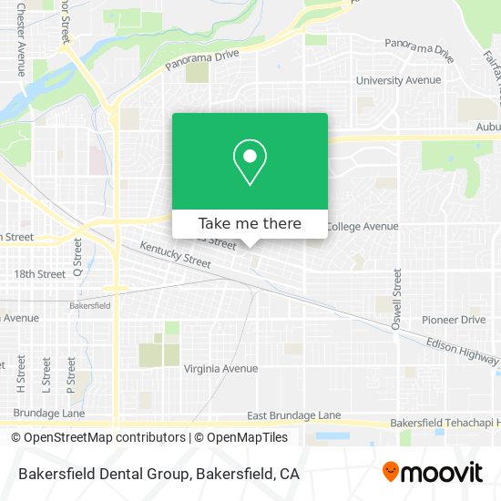 Bakersfield Dental Group map