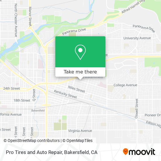 Pro Tires and Auto Repair map