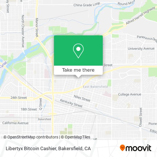 Libertyx Bitcoin Cashier map