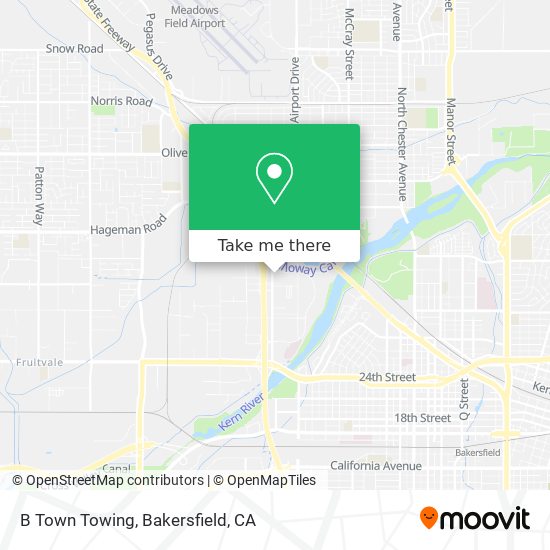 B Town Towing map