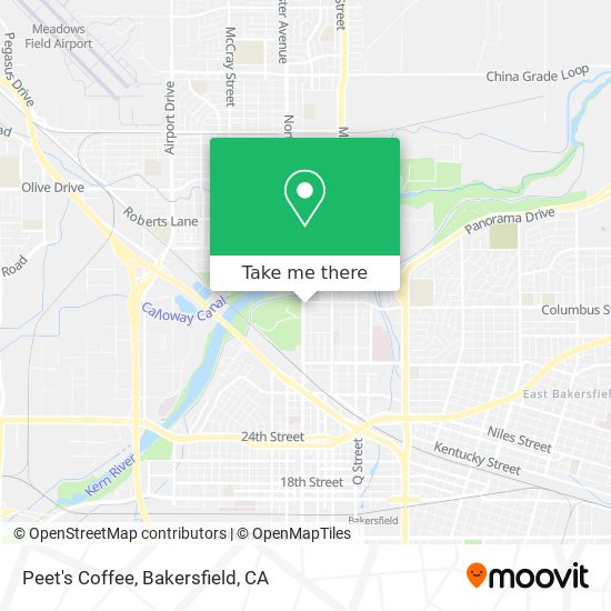 Peet's Coffee map