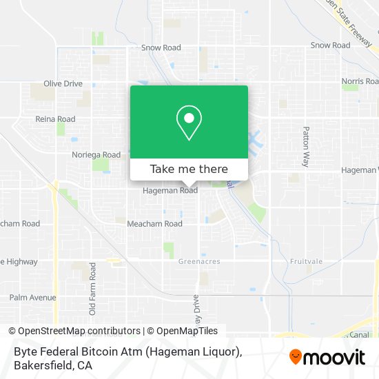 Byte Federal Bitcoin Atm (Hageman Liquor) map