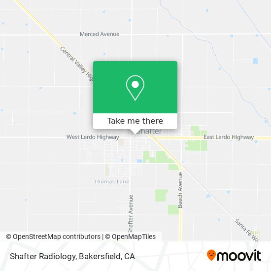 Shafter Radiology map