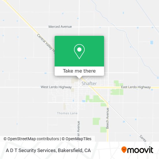 A D T Security Services map