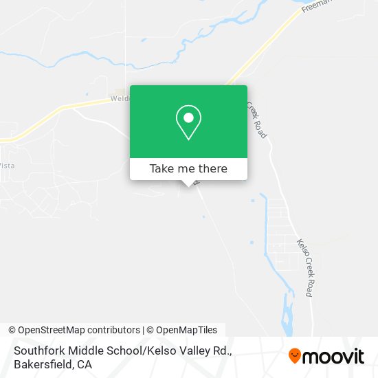 Southfork Middle School / Kelso Valley Rd. map