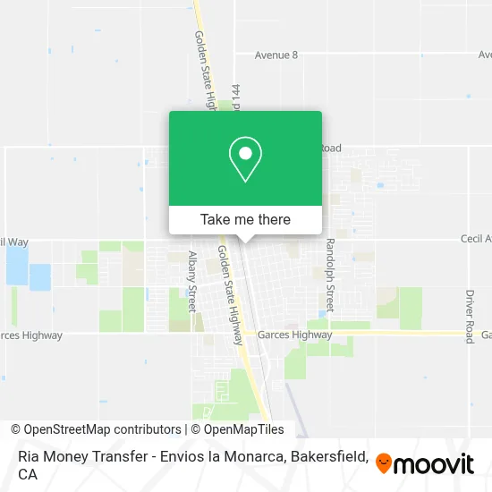 Ria Money Transfer - Envios la Monarca map