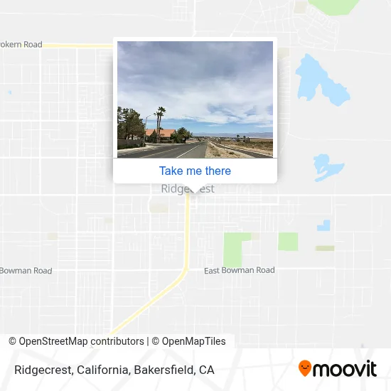 Ridgecrest, California map
