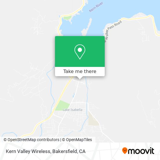 Mapa de Kern Valley Wireless