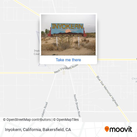 Inyokern, California map