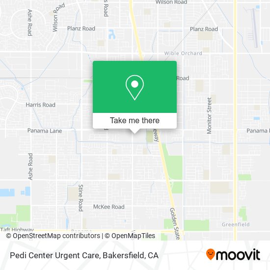 Pedi Center Urgent Care map