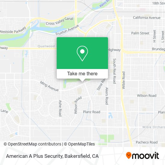 American A Plus Security map