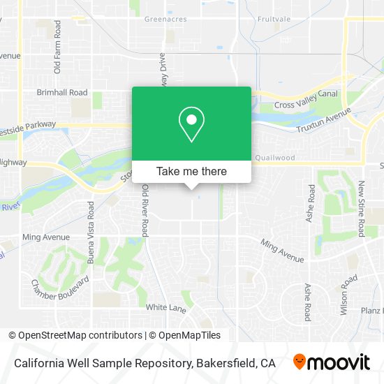 California Well Sample Repository map