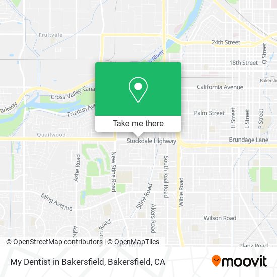 My Dentist in Bakersfield map