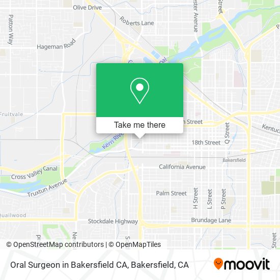 Mapa de Oral Surgeon in Bakersfield CA