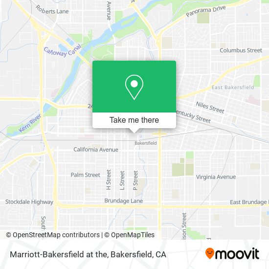 Marriott-Bakersfield at the map