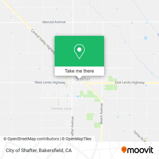 City of Shafter map