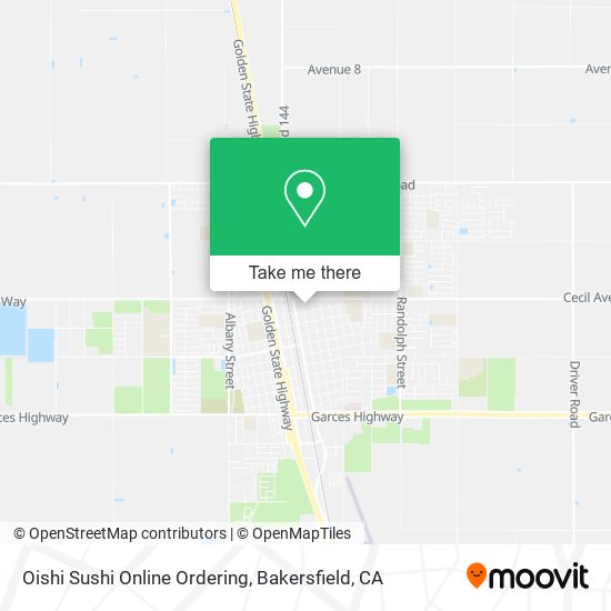 Oishi Sushi Online Ordering map