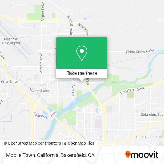 Mobile Town, California map