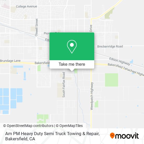 Am PM Heavy Duty Semi Truck Towing & Repair map