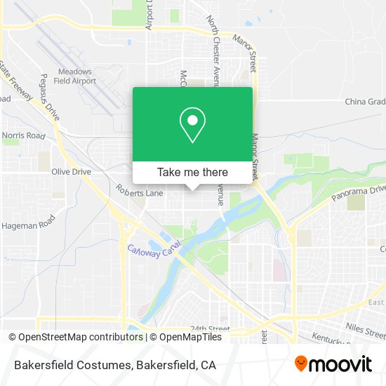 Bakersfield Costumes map