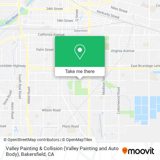 Mapa de Valley Painting & Collision (Valley Painting and Auto Body)