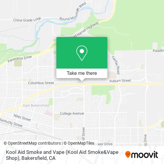 Mapa de Kool Aid Smoke and Vape