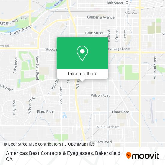 America's Best Contacts & Eyeglasses map