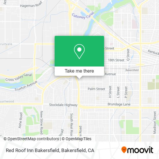 Mapa de Red Roof Inn Bakersfield