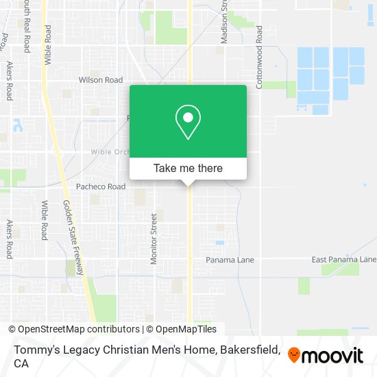 Tommy's Legacy Christian Men's Home map