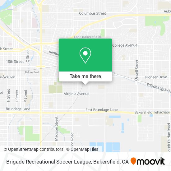 Brigade Recreational Soccer League map