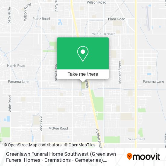Greenlawn Funeral Home Southwest (Greenlawn Funeral Homes - Cremations - Cemeteries) map