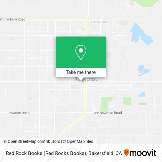 Mapa de Red Rock Books (Red Rocks Books)