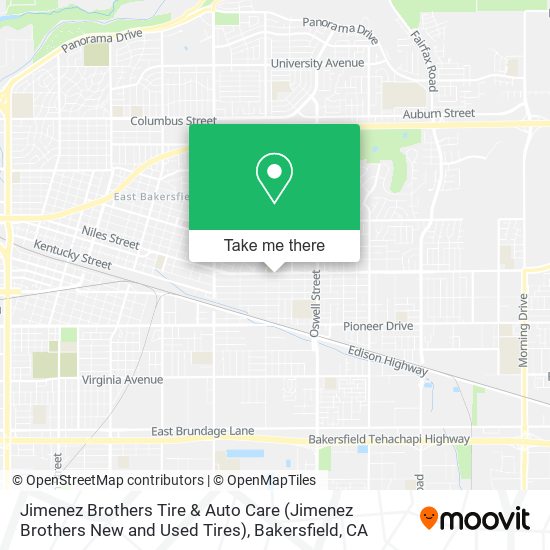 Jimenez Brothers Tire & Auto Care (Jimenez Brothers New and Used Tires) map