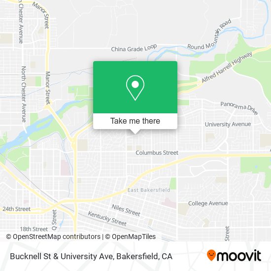 Bucknell St & University Ave map