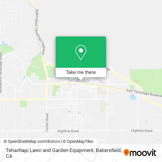 Mapa de Tehachapi Lawn and Garden Equipment