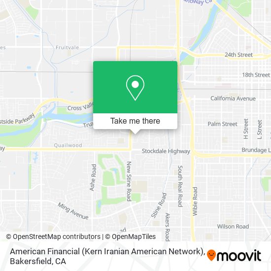 Mapa de American Financial (Kern Iranian American Network)