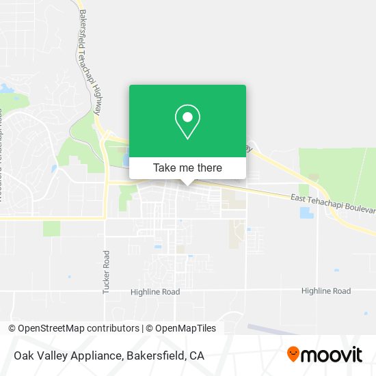 Oak Valley Appliance map