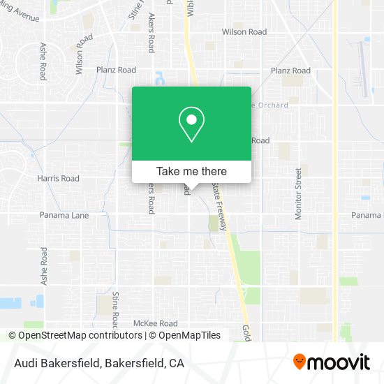 Audi Bakersfield map