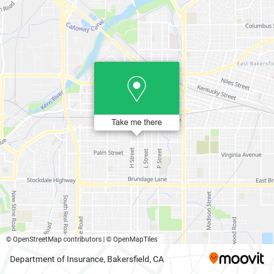 Department of Insurance map