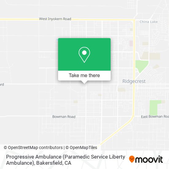 Progressive Ambulance (Paramedic Service Liberty Ambulance) map