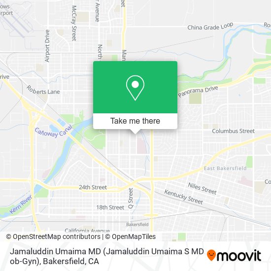 Jamaluddin Umaima MD (Jamaluddin Umaima S MD ob-Gyn) map